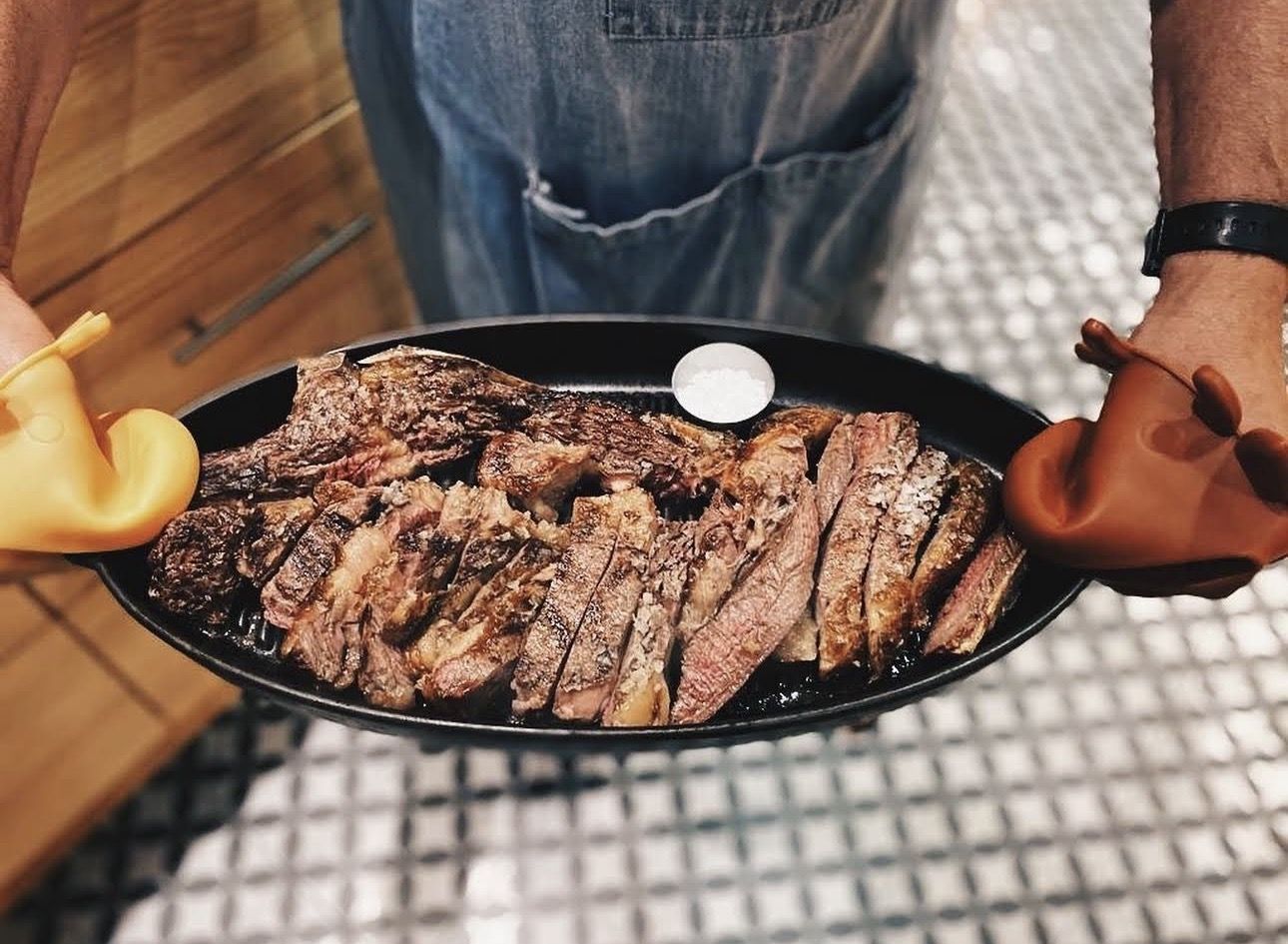 Chuletón cortado
