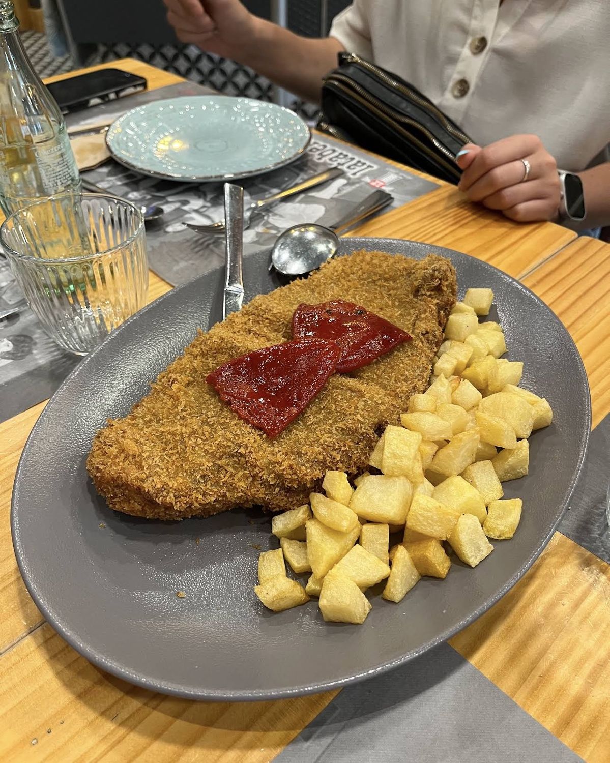 Cachopo con patatas